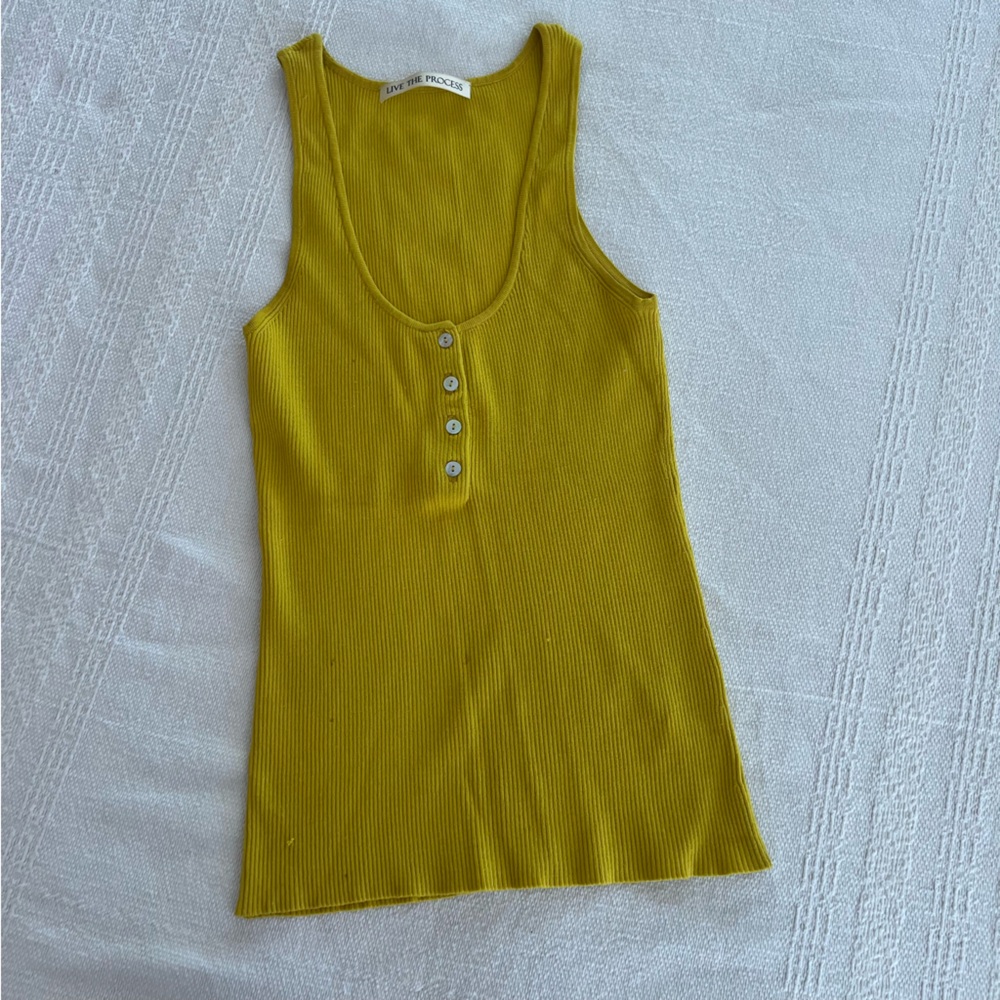 Live The Process Ribbed Tank Top